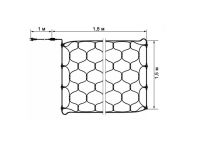 Inner Garland Grid White 1.5x1.5 m 120 Diodes 0151 LED Garland Xmas 120P LED W-3 1.5mx1.5m
