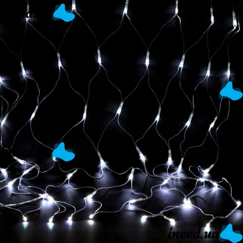 Inner Garland Grid White 1.5x1.5 m 120 Diodes 0151 LED Garland Xmas 120P LED W-3 1.5mx1.5m