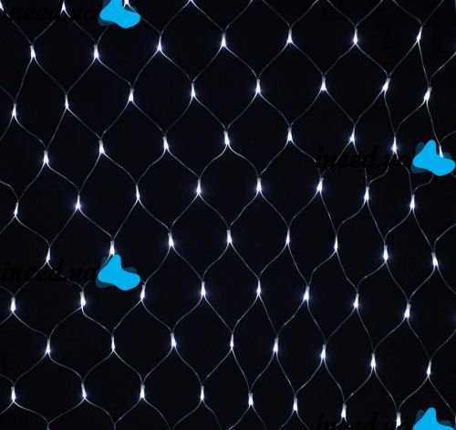 Inner Garland Grid White 1.5x1.5 m 120 Diodes 0151 LED Garland Xmas 120P LED W-3 1.5mx1.5m