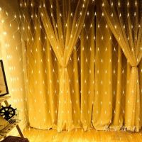The inner garland is a grid Warm White 1.8x1.8M 180 Diodes 7232 LED Garland Xmas 180 LED 1.8mx1.8m