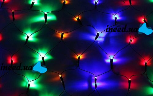 Internal Color Garland Grid 1.5x1.5 m 120 Diodes 8812 LED Garland Xmas 120P LED M-3 1.5mx1.5m