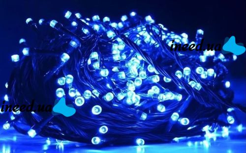 Внутренняя гирлянда Нить Синяя 35 м 500 диодов 4950 светодиодная гирлянда Xmas LED 500 B-1 35м