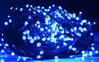 Внутренняя гирлянда Нить Синяя 21 м 300 диодов 4857 светодиодная гирлянда Xmas LED 300 B-1 21м