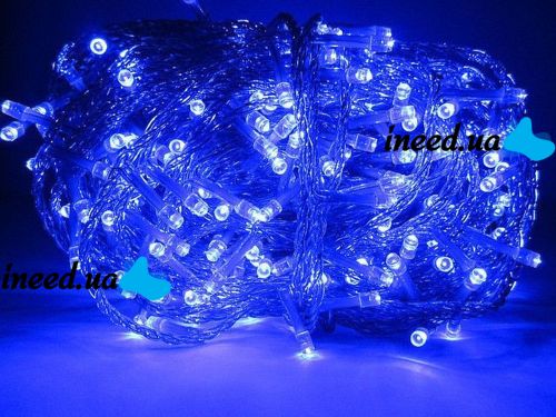 Внутренняя гирлянда Нить Синяя 21 м 300 диодов 4857 светодиодная гирлянда Xmas LED 300 B-1 21м