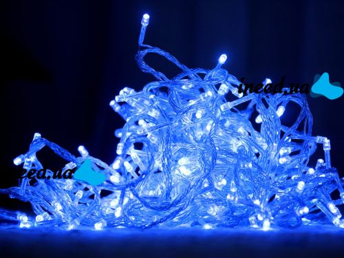 Внутренняя гирлянда Нить Синяя 21 м 300 диодов 4857 светодиодная гирлянда Xmas LED 300 B-1 21м