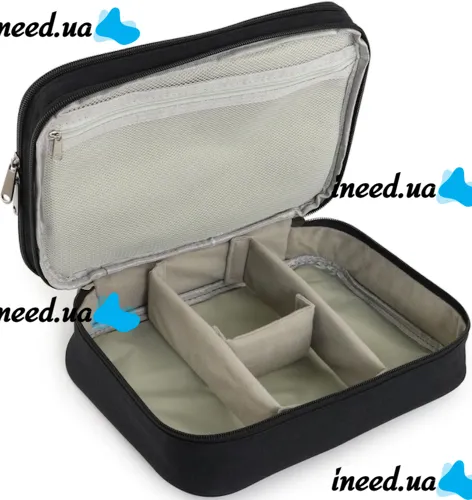 Дорожная сумка органайзер Travel Digital Bag для хранения кабелей, зарядок повербанка, Многофункциональный бокс для цифровых аксессуаров Черный