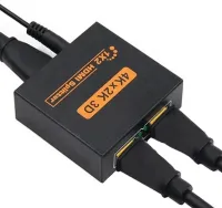 Bidirectional Switch Video Splitter Splitter 1x2 OEM HVS01 to 2 HDMI Ports with 4K, 2K Support, Active Splitter 48512 Black