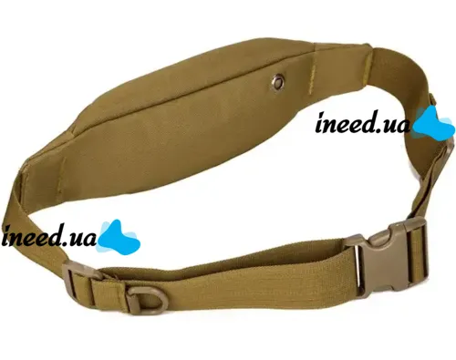Sports belt bag Protector Plus Y113 with embroidery for sports, A banana over the shoulder with headphone output for running and training