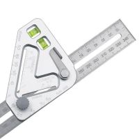 Metric square for Common carpenters with a level ( construction angle ruler )