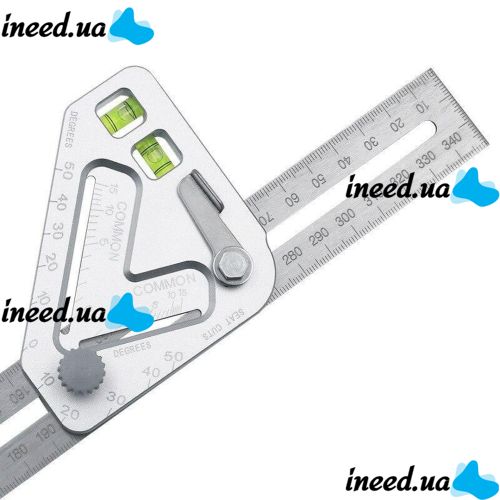 Metric square for Common carpenters with a level ( construction angle ruler )