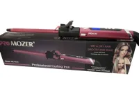 Тонка плойка для афрокучерів ProMozer Mz-6629 для спіральної завивки волосся, Щипці для створення афрокудрів з регулюванням температури Фіолетова