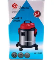 Универсальный моющий пылесос Domotec MS-4413 2000W для сухой и влажной уборки, Строительный пылесос Домотек с пылесборником 18л для дома