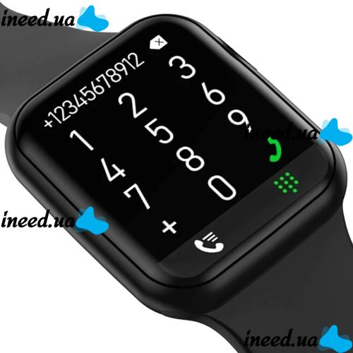 Smart Wrist Smart Watch F21 Black Voice Call, Bluetooth Fitness and Health Functions with Wireless Charging IOS Android Black