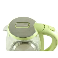 Domotec MS-8112 Green 2200W 2.2L Glass electric kettle, electric kettle with RGB color Backlight