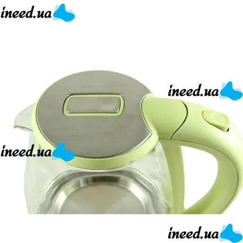 Domotec MS-8112 Green 2200W 2.2L Glass electric kettle, electric kettle with RGB color Backlight