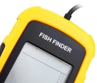 Portable Echo Sounder Lucky Fish Finder FFW1108-1 with Color Screen Up to 100m for Fish Search Universal Wired Fishing Radar Yellow