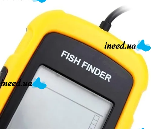 Portable Echo Sounder Lucky Fish Finder FFW1108-1 with Color Screen Up to 100m for Fish Search Universal Wired Fishing Radar Yellow