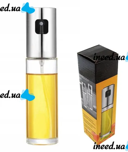 Стеклянный спрей распылитель для масла Oil Bottle D-100 100 мл дозатор, диспенсер, спрей-дозатор для хранения масла, уксуса и соусов на кухню бутылка