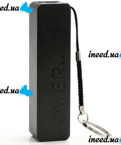 External Battery Battery Power Bank Esperanza XMP101K Xiaomi 2600 mAh for Charging, Charger Powerbank A5 USB 1A with 18650 with Keychain Black