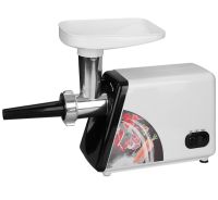 Kitchen electric meat grinder Bitek BT-3367 3200W with sausage and kebbe nozzles and pusher, Household electric meat grinder Vitek 3200W White