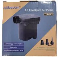 Electric automatic compressor pump Lebecom Air Pump GR-109 for inflating air mattresses, balls and boats 3 adapters 220V from the mains