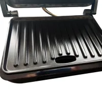 Electric Grill Opera OP-205 Pressure Cooker for Meat and Vegetables with Non-stick Coating 3200W, Multi-maker Sandwich Maker Compact Grill Silver