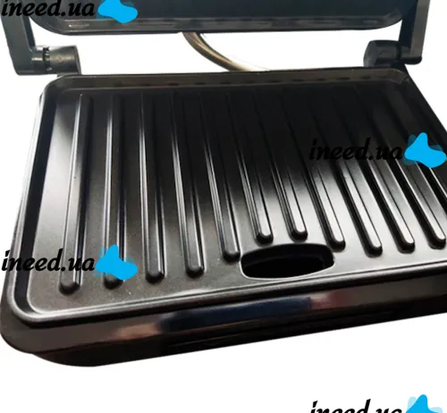 Electric Grill Opera OP-205 Pressure Cooker for Meat and Vegetables with Non-stick Coating 3200W, Multi-maker Sandwich Maker Compact Grill Silver