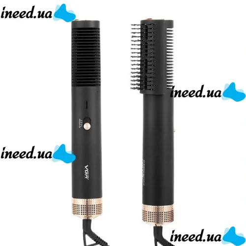 Фен щітка випрямляч VGR V-490 Hair Dryerhot Air Comb для сушіння й укладання будь-якого типу волосся гарячим повітрям 2 в 1, Стайлер гребінець 1200W