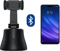 Smart Desktop Tripod with Motion Sensor Holder Robot Cameraman 360° Rotating Smart Tripod, Holder for Phone, Smartphone IOS Android
