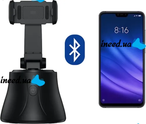 Smart Desktop Tripod with Motion Sensor Holder Robot Cameraman 360° Rotating Smart Tripod, Holder for Phone, Smartphone IOS Android