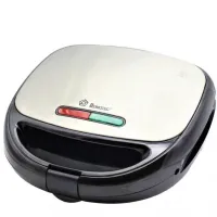 Электрическая сендвичница бутербродница мультипекарь 6 в 1 Domotec MS-7706 1000W со съемными формами гриль, вафельница, орешница 1000 Вт Электрогриль