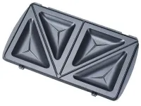 Электрическая сендвичница бутербродница мультипекарь 6 в 1 Domotec MS-7706 1000W со съемными формами гриль, вафельница, орешница 1000 Вт Электрогриль