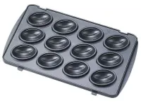Электрическая сендвичница бутербродница мультипекарь 6 в 1 Domotec MS-7706 1000W со съемными формами гриль, вафельница, орешница 1000 Вт Электрогриль