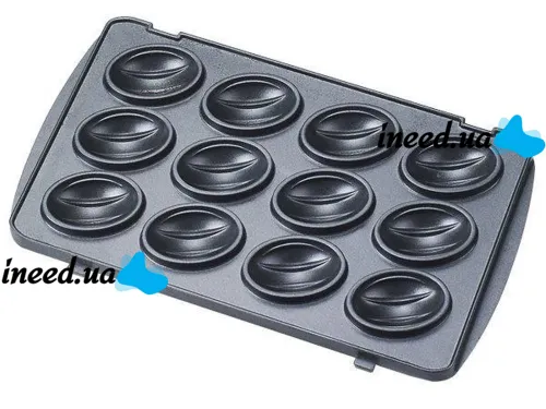 Электрическая сендвичница бутербродница мультипекарь 6 в 1 Domotec MS-7706 1000W со съемными формами гриль, вафельница, орешница 1000 Вт Электрогриль