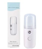 Ультразвуковой аккумуляторный увлажнитель воздуха для кожи лица Nano Mist Soraver с подсветкой, Нано-распылитель с резервуаром для воды 30 мл