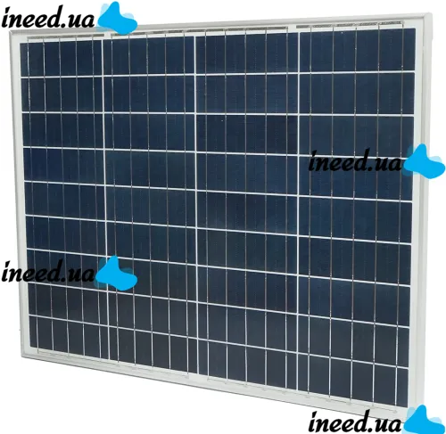 Универсальная поликристаллическая солнечная панель Solar board Komaes 350W 38V 176x104x3 см, Солнечная батарея KM(P)350 для зарядки от солнца Черная