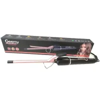 Gemei GM-2825 ceramic pro 9mm professional thin curling iron for small curls, Tourmaline-coated Afro, Gemmy Curling Iron