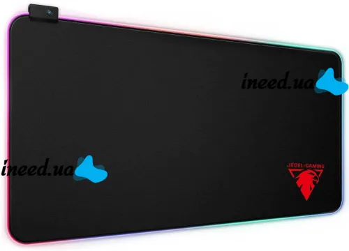 Gaming computer mouse pad Jedel MP-02 30x80 cm gaming surface with RGB backlight for PC and laptop computer mouse from USB XL-1747