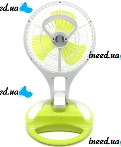Desktop Folding Fan with Lamp Handy Mini Fan JR-5580 12V 220V with LED Backlight from 18650 Batteries Rechargeable Mini Fan