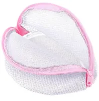 Универсальный сетчатый чехол контейнер Mesh Laundry Bag для стирки нижнего белья 13x16 см Органайзер мешок для стиральной машины защита от деформации