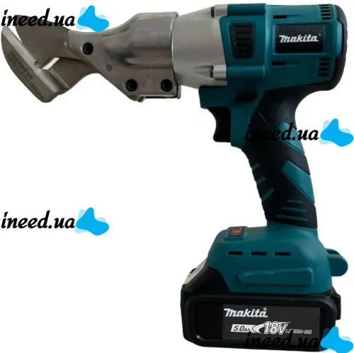 Аккумуляторные ножницы по металлу Makita LB410 18V 5Ah 2 аккумулятора, Строительные электроножницы резчик Макита для резки листового металла в кейсе