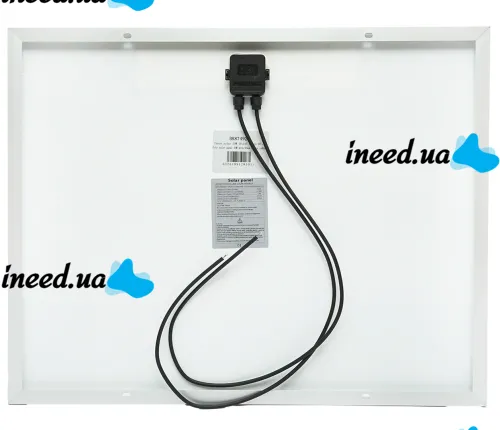 Універсальна полікристалічна сонячна панель Solar board Komaes 100w 18V 121x59x2. 5 см, Сонячна батарея KM(P)100 для зарядки від сонця Чорна