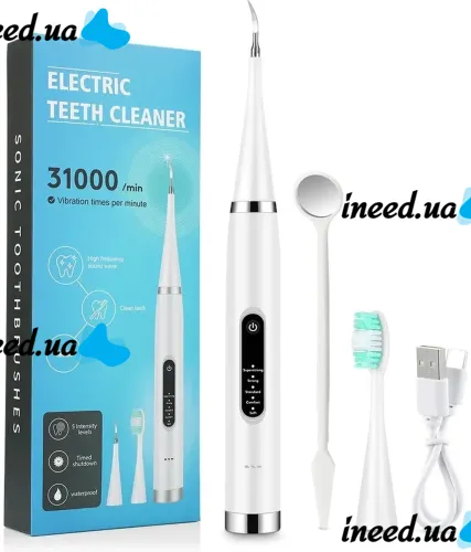 Electric Teeth Cleaner MAG-780 Ultrasonic Toothbrush Scaler Electric Teeth Cleaner MAG-780 for cleaning teeth and removing tartar with mirror 5 modes White