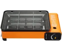 Настільна газова гриль плита Blue Shield BDZ-290A 2200W на 1 конфорку, одноконфорочная плитка барбекю з автоматичним п'єзопідпалом і шампурами