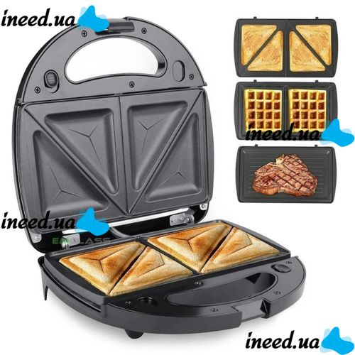 Sandwich maker sandwich maker multi-baker 4 in 1 Steinberg ST-779 1200W 4in1 Grant GT-779 1200W grey grill, waffle iron, walnut GrandHoff sandwich maker