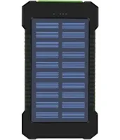 Portable Charger Battery Power Bank Solar JS-809 50000 mAh with Solar Panel and Flashlight, External Battery Power Bank for Charging USB 2.1A