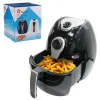 Aerofryer multi-oven Domotec Airfryer Ms-3220 4.5L with the function of an aerogrill for cooking without oil 1300W, Oil-free fryer Black