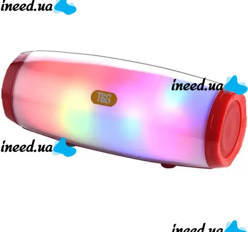 Бездротова Bluetooth колонка T & G TG165C з RGB LED підсвічуванням і функцією Power Bank, акумуляторна блютуз акустика SPS UBL USB AUX для Android IOS