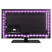Universal SMD 5050-RGB LED Strip for 2m TV Backlight Multi-colored, Neon LED Backlight with USB Power Bank Remote Control