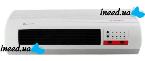 Настінний електричний тепловентилятор Domotec MS-5961 з пультом 2000W Керамічний обігрівач на стіну теплова завіса Домотек MS 5961 з таймером